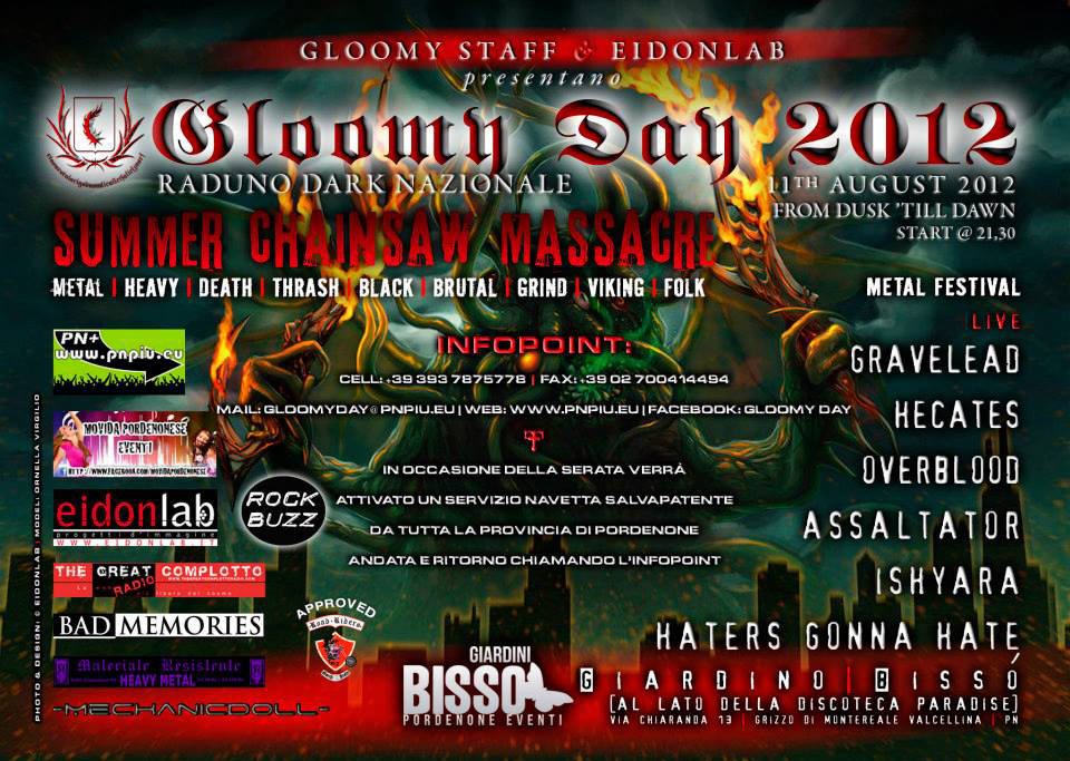 Flyer Summer Chainsaw Massacre 2012. Cm.10x15. Retro.