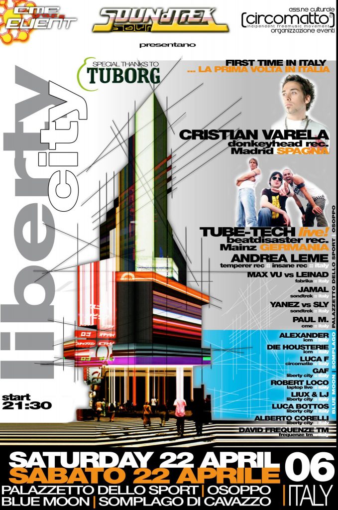 Poster Liberty City 2006. Cm 29,7x42. Fronte.