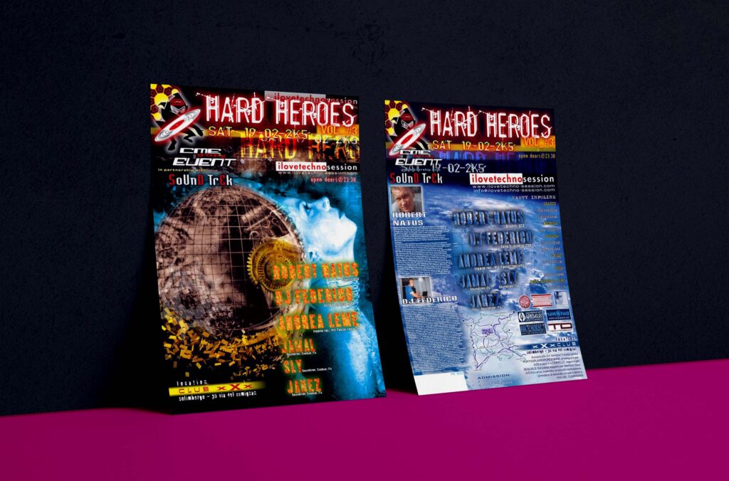 Flyer Hard Heroes vol.3 Cm 15x21.